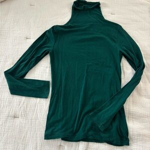 Gap feather turtleneck in dark green